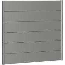 Biohort Sichtschutzelement 150 x 135 cm Quarzgrau Metall
