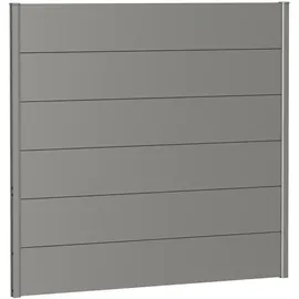 Biohort Sichtschutzelement 150 x 135 cm Quarzgrau Metall