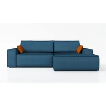 mebloland Ecksofa TOR mit Schlaffunktion. Farbe: Blue. - Blau