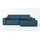 mebloland Ecksofa TOR mit Schlaffunktion. Farbe: Blue. - Blau