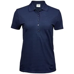 Tee Jays  Damen Stretch Poloshirt Mila in Blau, Gr. S