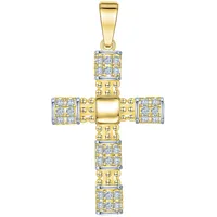 FIRETTI Kreuzanhänger Gelbgold 375