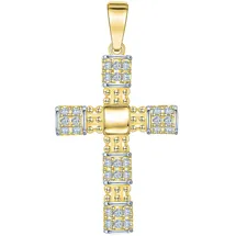 FIRETTI Kreuzanhänger Gelbgold 375