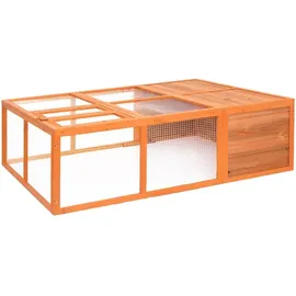 vidaXL Kleintierkäfig 150 x 100 x 50 cm braun