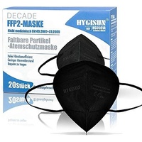 100x Hygisun FFP2 Maske schwarz CE 2797