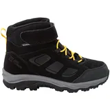 Jack Wolfskin Unisex Kinder Vojo Lt Texapore Mid K, Black / Burly Yellow Xt, 31 EU