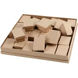 Creativ Company Schachteln, H 3,5 cm, Größe 5x7 cm, 24 Stück
