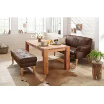 Home Affaire Küchensofa "Malmö", braun (schoko), B:152cm H:52cm T:53cm, Microfaser in Antiklederoptik (100% Polyester);Microfaser in Antiklederoptik (100% Polyester), Sofas, 2-sitzig für Speisetische