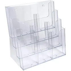 Exacompta 74258D Tischprospektständer Multiformat, Exacryl - Kristall