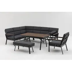 Gardissimo NARA XL OAK Ecklounge Gartenmöbel Sitzgruppe Holzoptik links