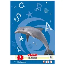Herlitz 5x Arbeitsblock / Schreibblock / DIN A4 / gelocht / 2. Schuljahr