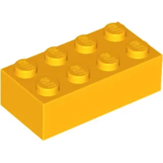 LEGO® 2x4 Stein Helles Hellorange (Bright Light Orange) 1 Stück