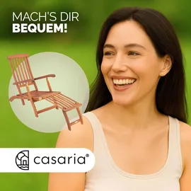 CASARIA Queen Mary Sonnenliege 169 x 54 x 95 cm braun klappbar