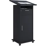 VCM Stehpult Meeta mit Tür" Schwarz