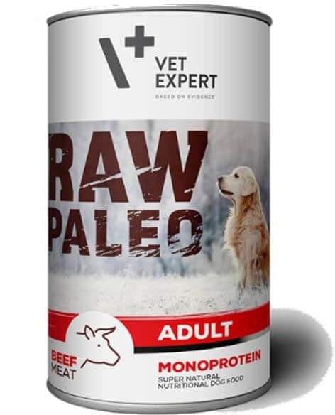 Vetexpert RAW PALEO Adult Rind 6x400g - Dose Rind (Rabatt für Stammkunden 3%)