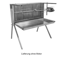 Schneider Grillgeräte Drehspieß 120 cm Edelstahl weiß
