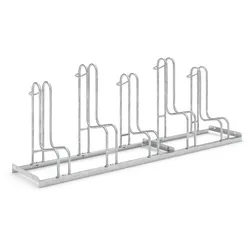 Hochwertiger Fahrradständer Standparker 4055 BR | Sicherer Radständer für Fahrräder mit breite Reifen| einseitig für 5 Fahrräder | Stahl verzinkt
