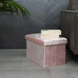 Intirilife Sitzbox, Rosa, Karton, 30x30x49 cm, Wohnzimmer, Hocker, Sitzwürfel