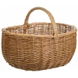 Alexandra House Living Picknickkorb aus Weidenholz, 33 x 32 x 43 cm, Natur