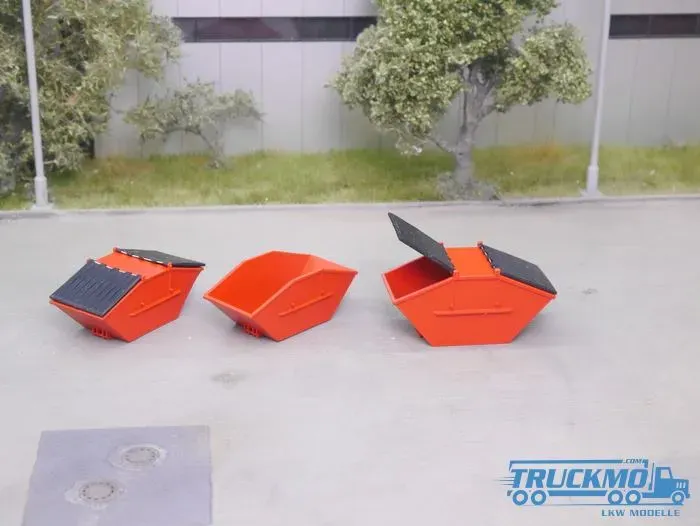 Elbe-Modell Bausatz für 3 Absetzmulden - 2x mit Klappen EM203
