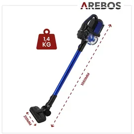 Arebos 2 in 1 Akkusauger blau