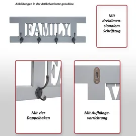 MCW Wandgarderobe Familie-C60 Weiß