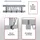 MCW Wandgarderobe Familie-C60 Weiß