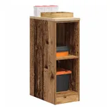 vidaXL Garagen-Aufbewahrungsschrank Altholz-Optik Massivholz Kiefer, Schrank, Werkzeugschrank, Lagerschrank, Garagenschrank, Aufbewahrungsschrank