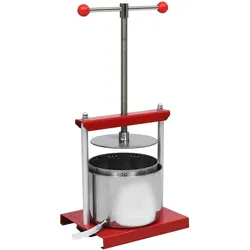 vidaXL Obst- und Weinpresse Edelstahl 6 L