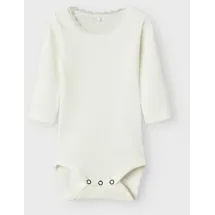 NAME IT Damen Nbfkab Ls Body Noos, Cloud Dancer, Numeric_86 - numeric_86