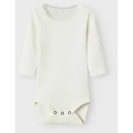 NAME IT Damen Nbfkab Ls Body Noos, Cloud Dancer, Numeric_86 - numeric_86