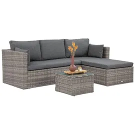 beautysofa SEVILLA Loungeset grau
