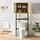 [en.casa] Tervola Toilettenschrank 63 x 172 x 27 cm Schwarz/Bambus