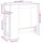 vidaXL Bartisch mit Regal 101 x 40 x 103,5 cm Braun