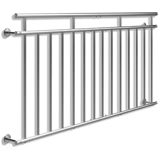 monzana Französisches Balkongeländer Edelstahl 90x184cm