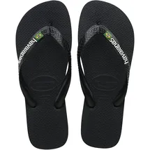 havaianas Brasil Logo (Mini Me) Unisex Kinder FlipFlop Black/Black 25 EU