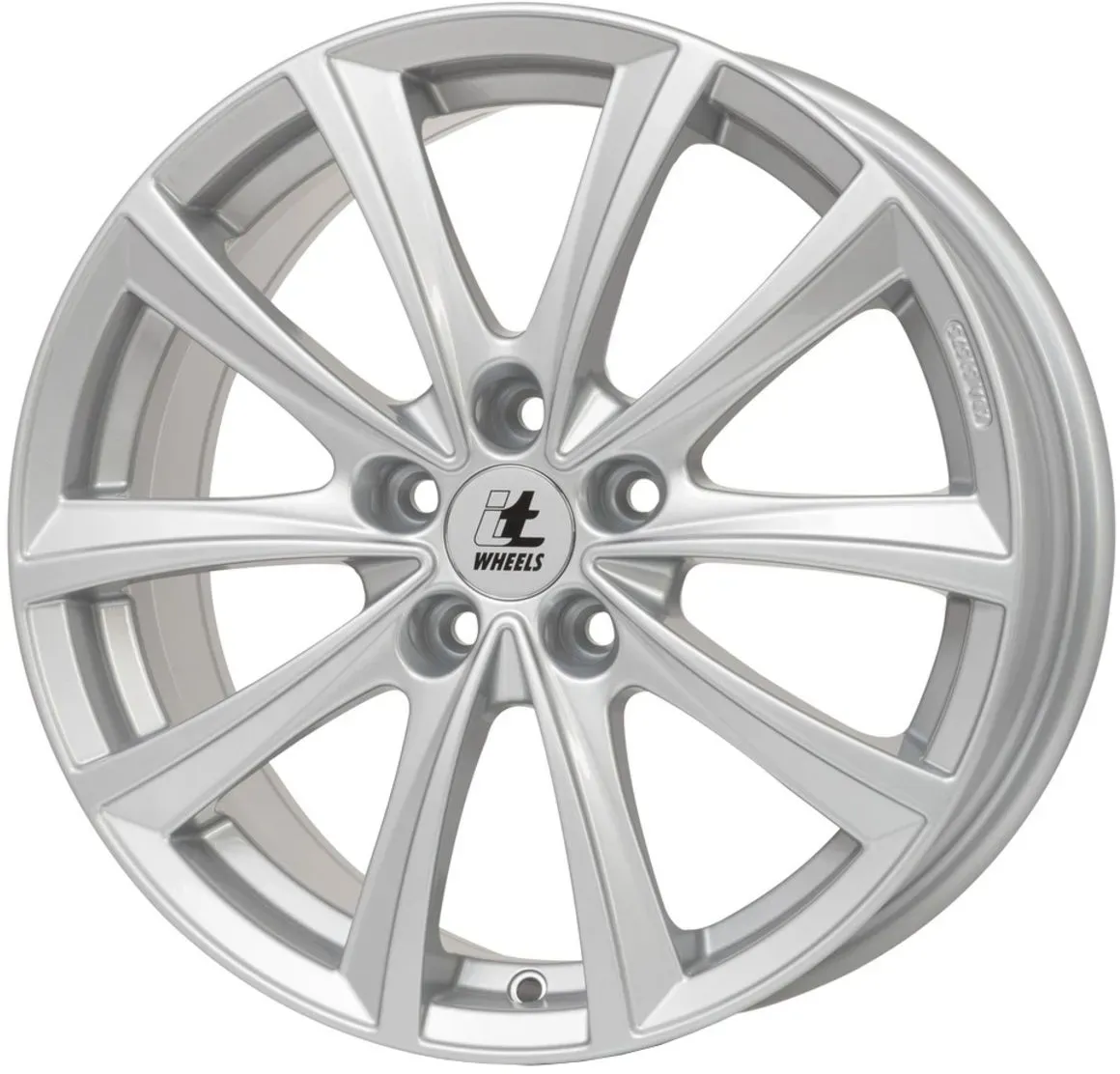 Llanta de aluminio de 16'' ITWHEELS Elena 5x112 7J ET52, color Plata brillante