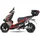GT UNION e-Striker 3,0 kW 25 km/h Rot-Schwarz