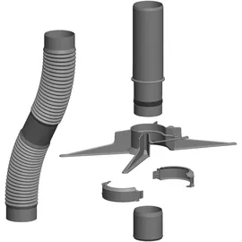 ATEC Flexrohr-Set inkl. Montageset 10m, DN60