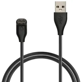 kwmobile USB Kabel Charger kompatibel mit Garmin Fenix 5 / Fenix 6 / Fenix 7 / Forerunner 745 / Tactix Delta Ladekabel - Smart Watch Ersatzkabel - Fitnesstracker Aufladekabel in Schwarz