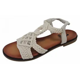 2GO FASHION Flache Sandale Damen Beige 40