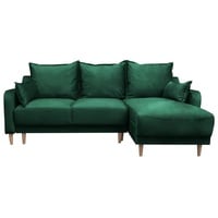 JVmoebel Ecksofa L-Form Sofa Designer Sofa mit Bettfunktion Bettkasten Schlafsofa, Mit Bettfunktion grün