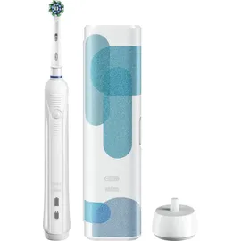 Oral-B Pro 1 Clean blau/weiß + Reiseetui