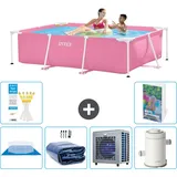 Rechteckiger Frame Pool - 220x150x60 Cm - 7-teilig  S104