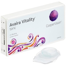 CooperVision Avaira Vitality toric Monatslinsen weich, 6 Stück / BC 8.5 mm / DIA 14.5 mm / CYL -0.75 30 / -1.5 Dioptrien
