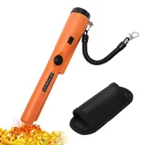 Metalldetektor Pinpointer, 360° Metallsuchgerät mit Gürtel, IP66 Wasserdichter Metalldetektor Suchgerät, LED Indicator, für Goldmünze Hunt, Relikte, Schmuck