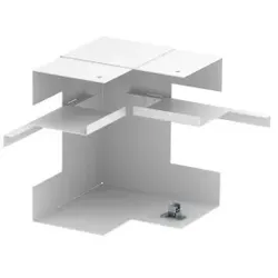 OBO 6278340 Inneneck vereinfacht asymmetrisch 90x170x148 Stahl reinweiß RAL 9010 GS-DI90170RW