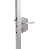 Locinox Gittertorschlossset LAKQ, PZW 160 x 90 x 31 mm Aluminium Silberfärbig