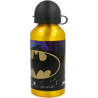 Stor Batman | Aluminium-Kinderflasche - Kinder-Wasserflasche - Wiederverwendbare Wasserflasche - 400 ML, 85534, Batman Symbol, 1 Stück (1er Pack)