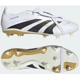 Adidas Predator League FT FG/MG Fußballschuhe - Cloud White / Core Black / Gold Metallic, 45 1/3